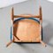 Vintage Chair with Petrol Blue Seat, Image 7