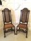 Antique Carolean Style Carved Oak Chairs, Set of 10 10