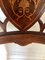 Kleiner Antiker Edwardianischer Armlehnstuhl aus Mahagoni mit Intarsien 4