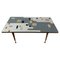 Mid-Century Glass Mosaic Coffee Table in Black, White, Grey & Gold 1