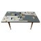 Mid-Century Glass Mosaic Coffee Table in Black, White, Grey & Gold, Image 1