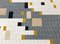 Mid-Century Glass Mosaic Coffee Table in Black, White, Grey & Gold, Image 6