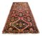 Tapis Géométrique Vintage en Gharabagh Rose Clair avec Frontière et Diamants 5