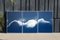 Très Grand Triptyque de Vagues de Nuages, Imprimé Cyanotype, 2021 8