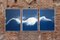 Extra Large Triptych of Waves of Clouds, Cyanotype Print, 2021 7