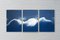 Extra Large Triptych of Waves of Clouds, Cyanotype Print, 2021, Image 3