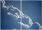 Dittico di nuvole fluttuanti, Cyanotype Print, 2021, Immagine 1