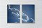 Diptych aus schwebenden Wolken, Cyanotypie Druck, 2021 6