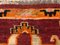 Tapis de Meditation Kaden Orange et Rouge, Tibet, 1950s 8