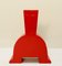 Rote Keramik Vase von Florio Keramia, Italien 6