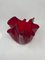 Mid-Century Modern Red Handkerchief Vase by Fulvio Bianconi for Venini, 1950s 3