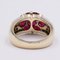Vintage Ring in 14K Gold with Rubies and Diamonds, 1980s 4