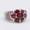 Vintage Ring in 14K Gold with Rubies and Diamonds, 1980s, Image 2