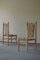 Französischer gewebter Mid-Century Sessel aus massiver Ulme von Pierre Chapo, 1960er, 6er Set 8