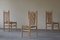 Französischer gewebter Mid-Century Sessel aus massiver Ulme von Pierre Chapo, 1960er, 6er Set 10