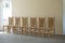 Mid-Century French Naturalist Woven Chairs in Solid Elm by Pierre Chapo, 1960s, Set of 6, Image 11