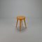 Mid-Century Modernist Birchwood Tripod Stool, 1950s, Image 2