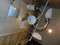 Vintage Glass and Brass Chandelier from Napako, 1960s or 1970s, Image 2