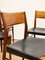 Mid-Century German Teak & Leather Dining Chairs by Georg Leowald for Wilkhahn, 1950, Set of 4 13