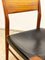 Mid-Century German Teak & Leather Dining Chairs by Georg Leowald for Wilkhahn, 1950, Set of 4 8