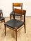 Mid-Century German Teak & Leather Dining Chairs by Georg Leowald for Wilkhahn, 1950, Set of 4, Image 9