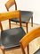 Mid-Century German Teak & Leather Dining Chairs by Georg Leowald for Wilkhahn, 1950, Set of 4 11