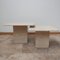 Tavolini o tavolini a incastro Mid-Century in travertino, set di 2, Immagine 10