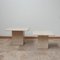 Mid-Century Travertine Side Tables or Nesting Tables, Set of 2 3