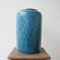 Niederländische Mid-Century Blue Lava Keramikvase von Pieter Groeneveldt 1