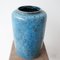 Niederländische Mid-Century Blue Lava Keramikvase von Pieter Groeneveldt 5