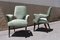 Olive Green Velvet Chairs from Melchiorre Bega, Set of 2 11