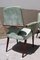 Olive Green Velvet Chairs from Melchiorre Bega, Set of 2 3