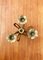 Vintage Brutalist Floral Metal Candleholder, Image 8