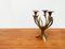 Candelabro brutalista vintage de metal floral, Imagen 11