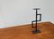 Mid-Century Brutalist Minimalistic Metal Candleholder 12