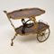 Vintage Italian Brass & Marquetry Drinks Trolley 13