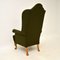 Antique Walnut Wingback Armchair 8