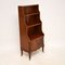 Antique Inlaid Mahogany Cascading Open Bookcase 8