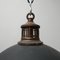 Lámpara colgante inglesa antigua de vidrio mercurizado, Imagen 5