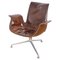 Leather Chair by Kastholm and Fabricius for Walter Knoll 1