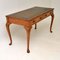 Antique Walnut Writing Table or Desk with Leather Top 6