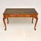 Antique Walnut Writing Table or Desk with Leather Top, Image 2