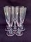 Crystal Model Fleurus Champagne Flutes from Daum, 1970s, Set of 8 1