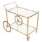 French Brass and Glass Drinks Trolley, 1960s 1