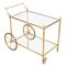 French Brass and Glass Drinks Trolley, 1960s, Image 1