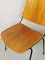 Vintage Esszimmerstühle aus Schwarzem Metall & Schichtholz von Augusto Bozzi für Saporiti, 1960er, 6er Set 14