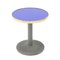 Coffee Table with Blue Glass and Brass Top, 1980s, Image 1