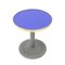 Coffee Table with Blue Glass and Brass Top, 1980s 2