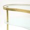 Vanity Table with Mirror in Brass and Glass from Lampadarte, 1950s 10