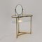 Vanity Table with Mirror in Brass and Glass from Lampadarte, 1950s, Image 7